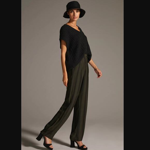 Anthropologie Tiny Pleated Striped Pants - New Size 10 - Picture 2 of 9